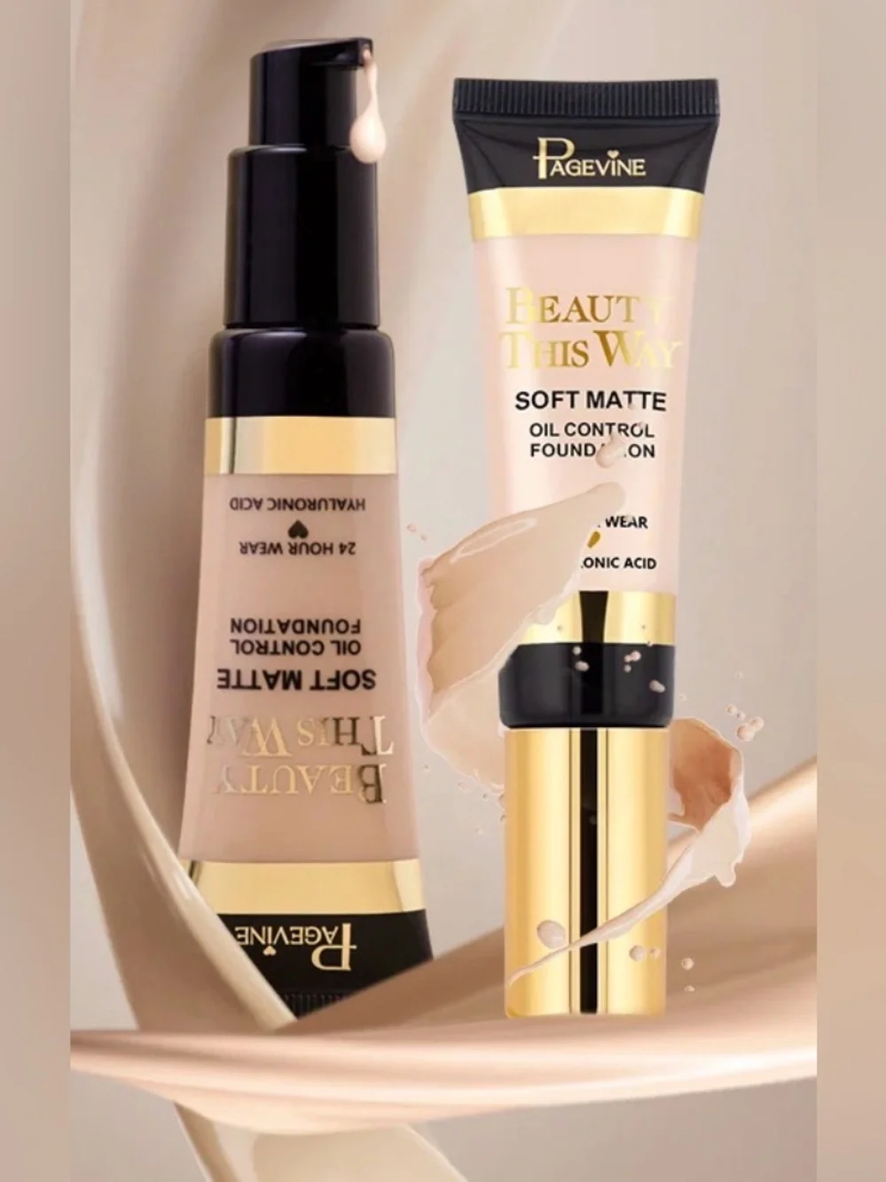 Page Vine- Soft Matte Oil Control Foundation — in light